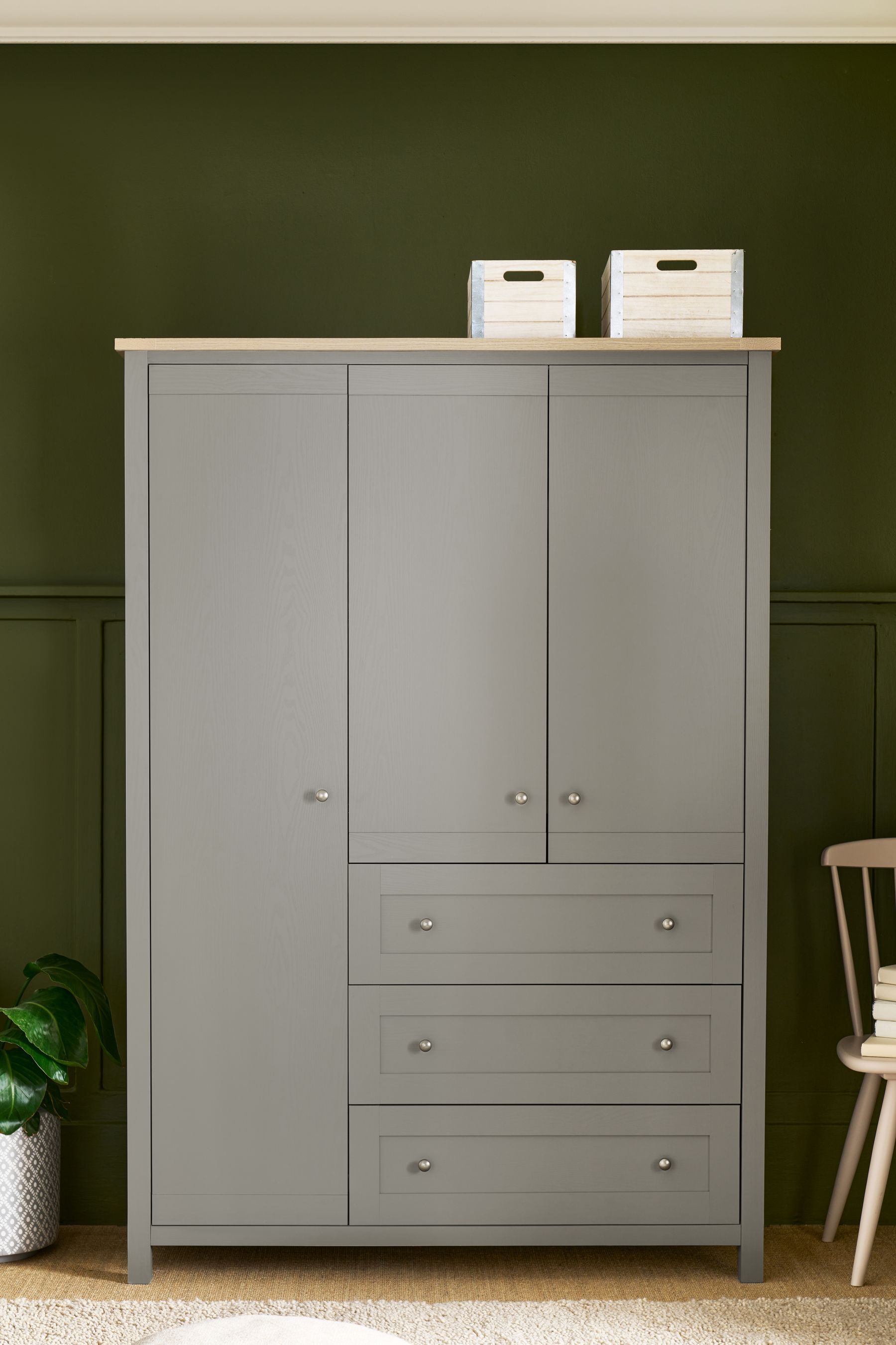 Dove grey sale wardrobes