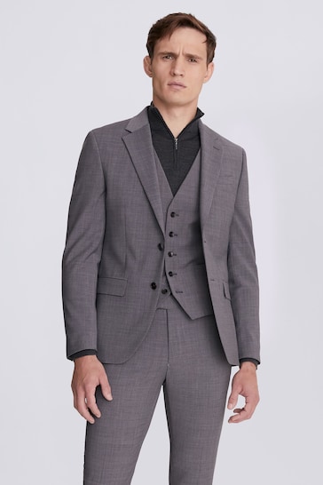 DKNY Slim Fit Grey Suit: Jacket