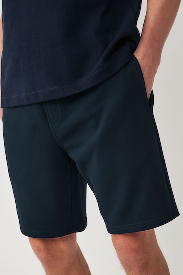 Navy Soft Fabric Jersey Shorts