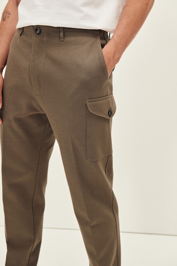 Taupe Brown EDIT Cargo Trousers