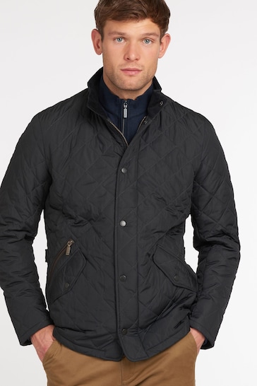 Barbour® Navy Chelsea Quilted Jacket