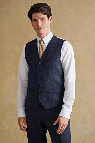 Barbour® Blue Donegal Waistcoat