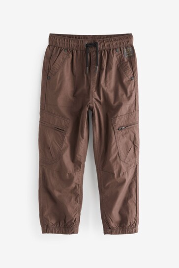 Brown Lined Cargo Trousers (3-16yrs)