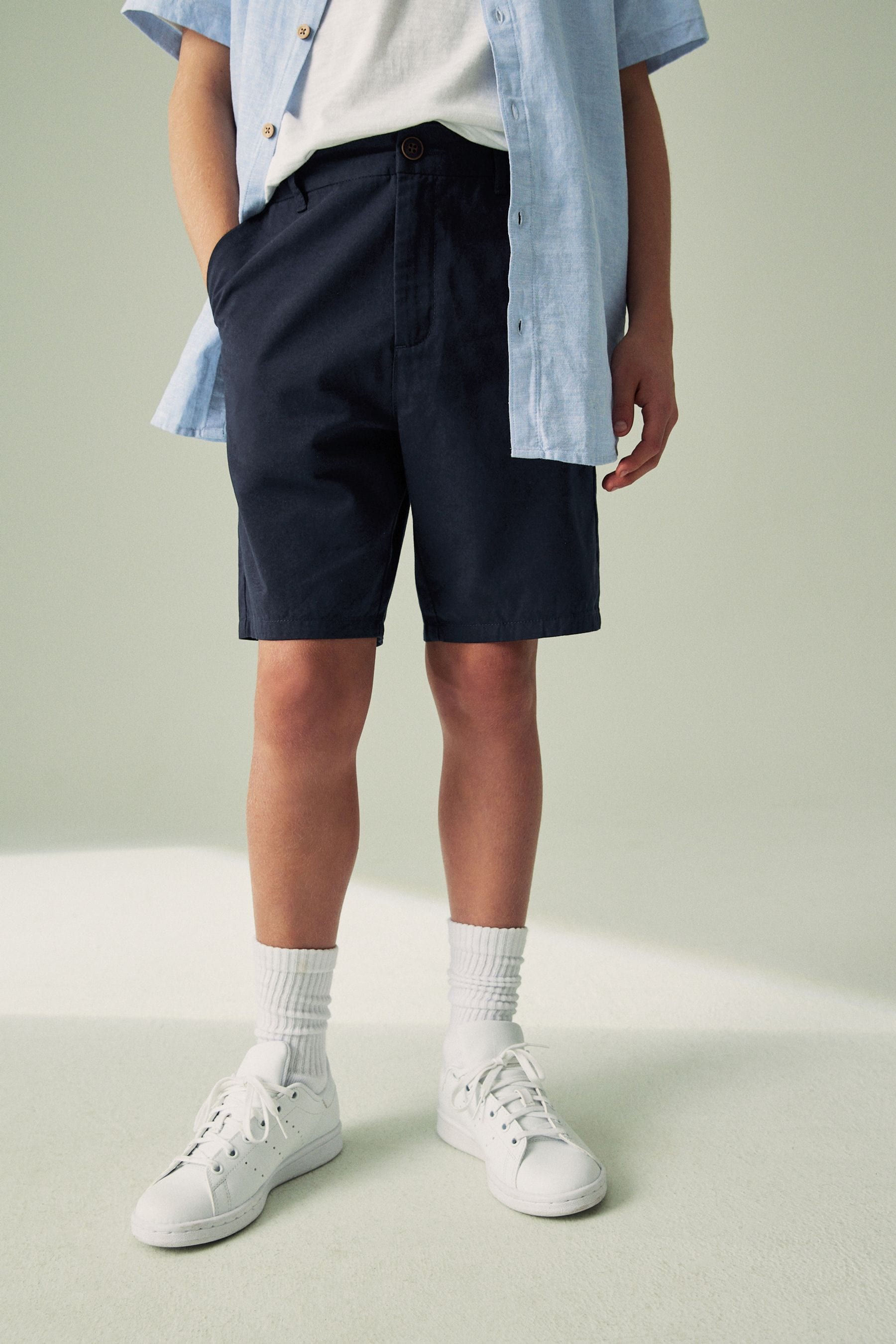 Next boys navy shorts shop