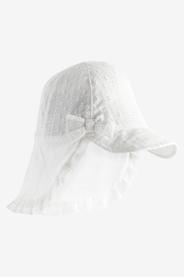 White Baby Legionnaire Hat (0mths-2yrs)