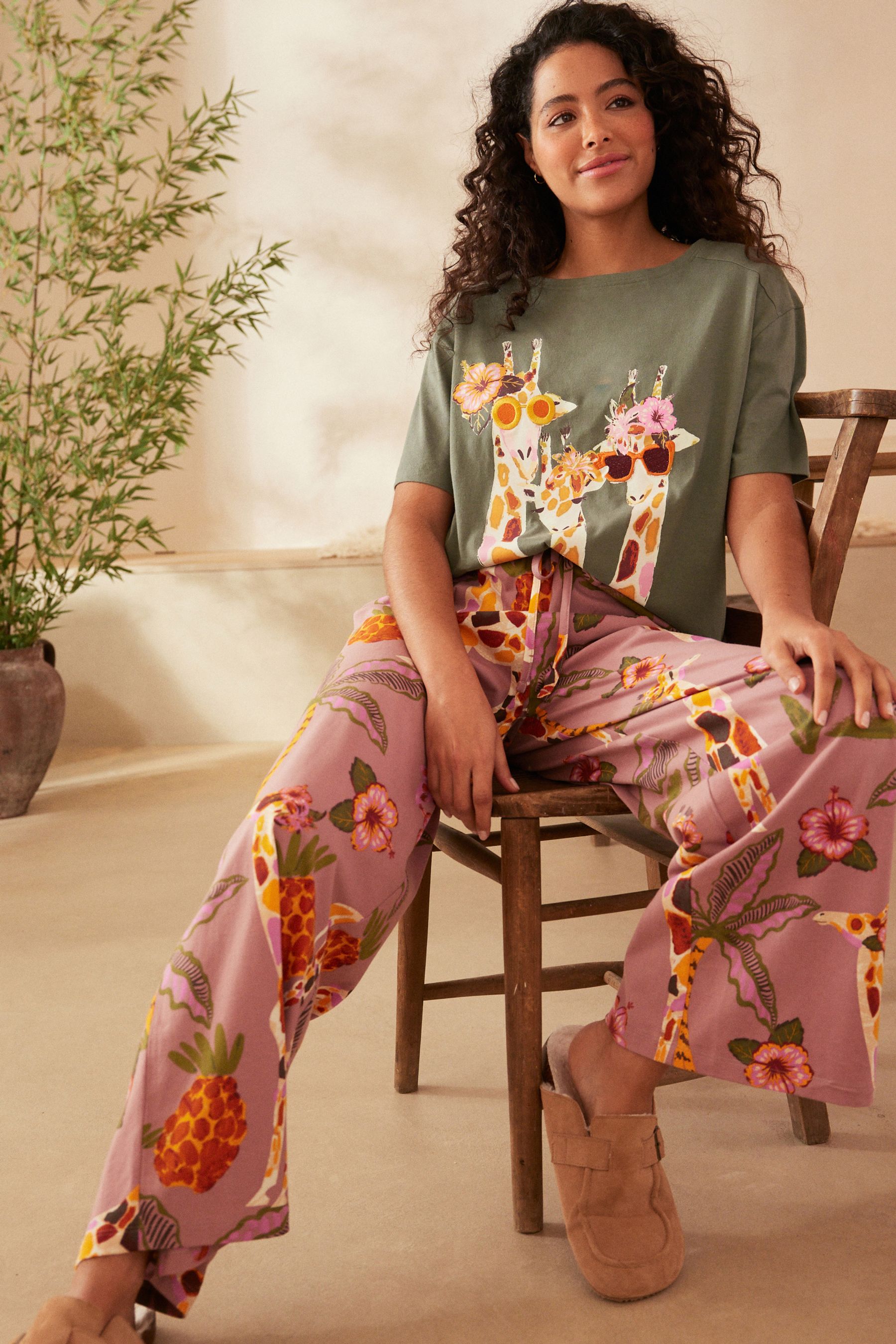 Giraffe pajamas deals
