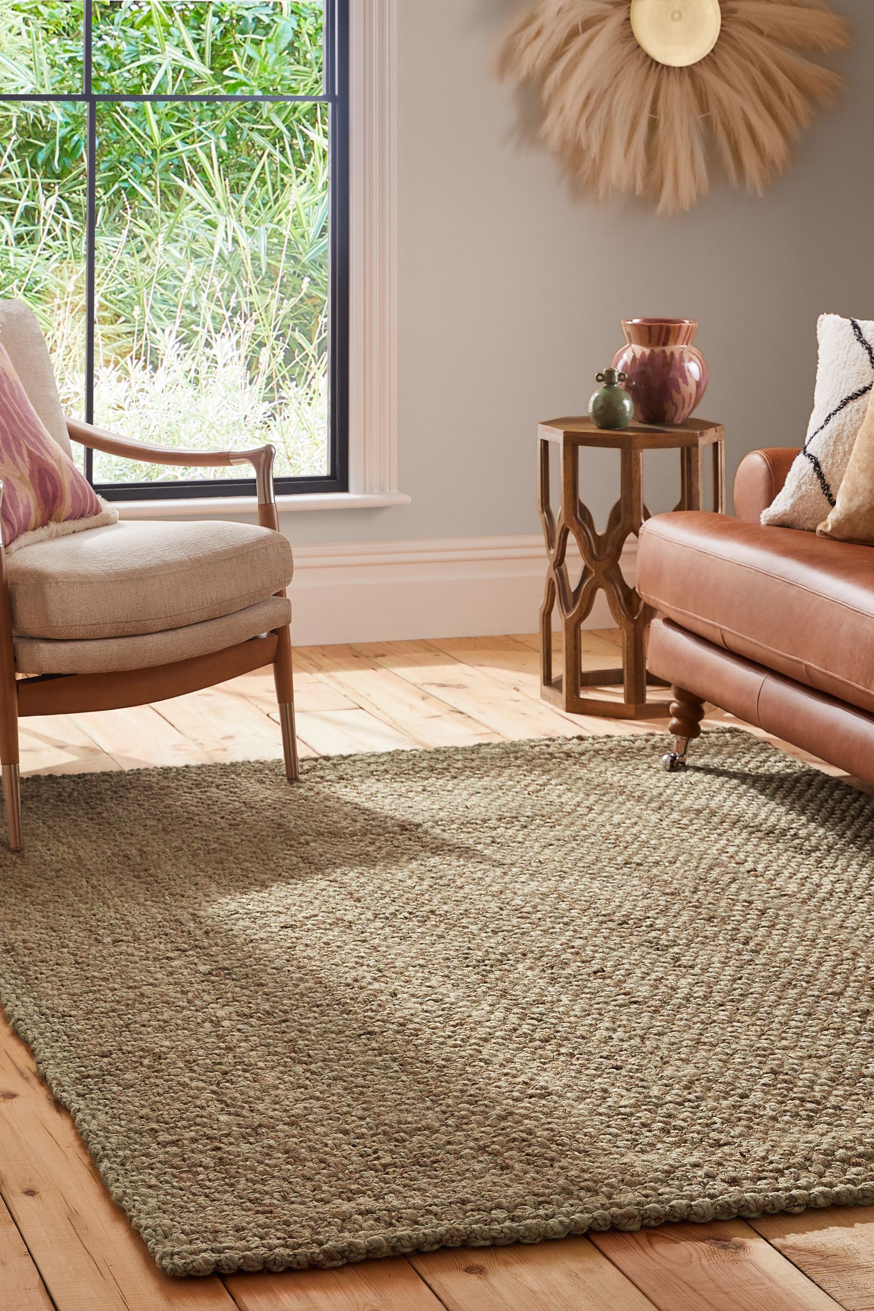 Jute outlet woven rug
