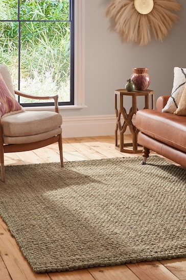 Natural Woven Jute Rug From The
