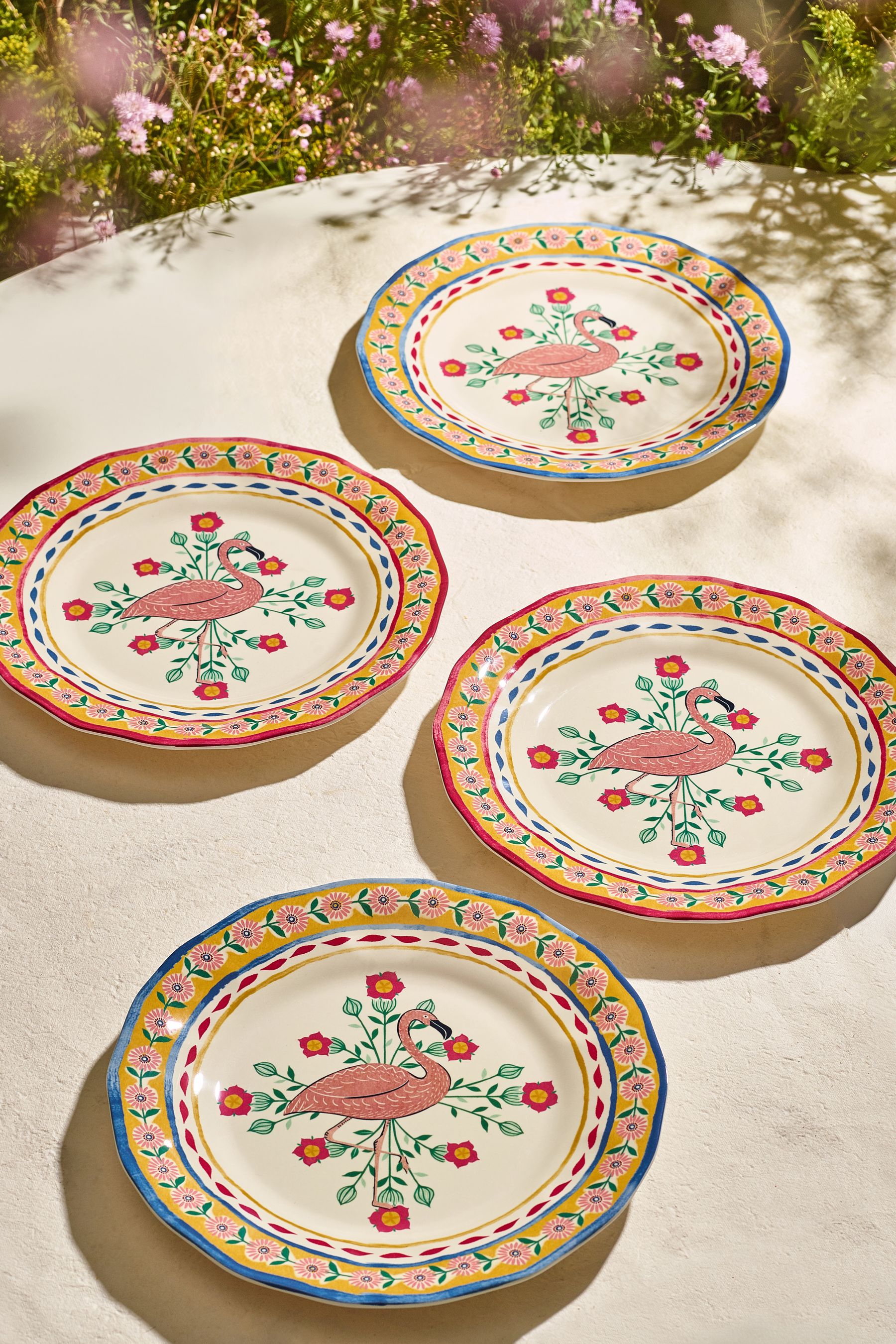 Flamingo dinner plates shop