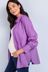 Purple Maternity Nursing Button Down Shirt