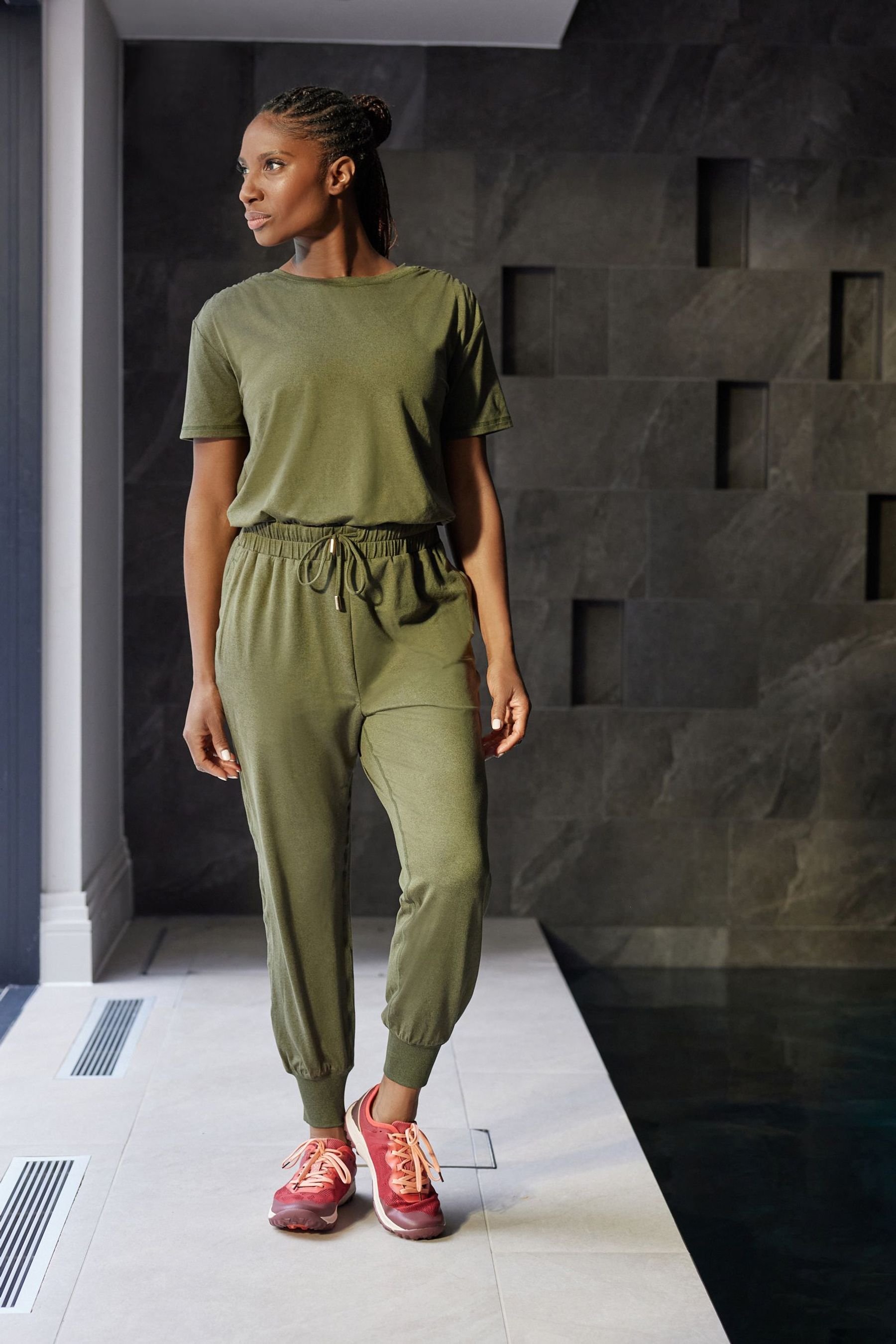 next jumpsuit green