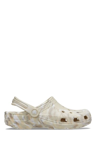 Crocs Marble Print Classic Clog Sandals