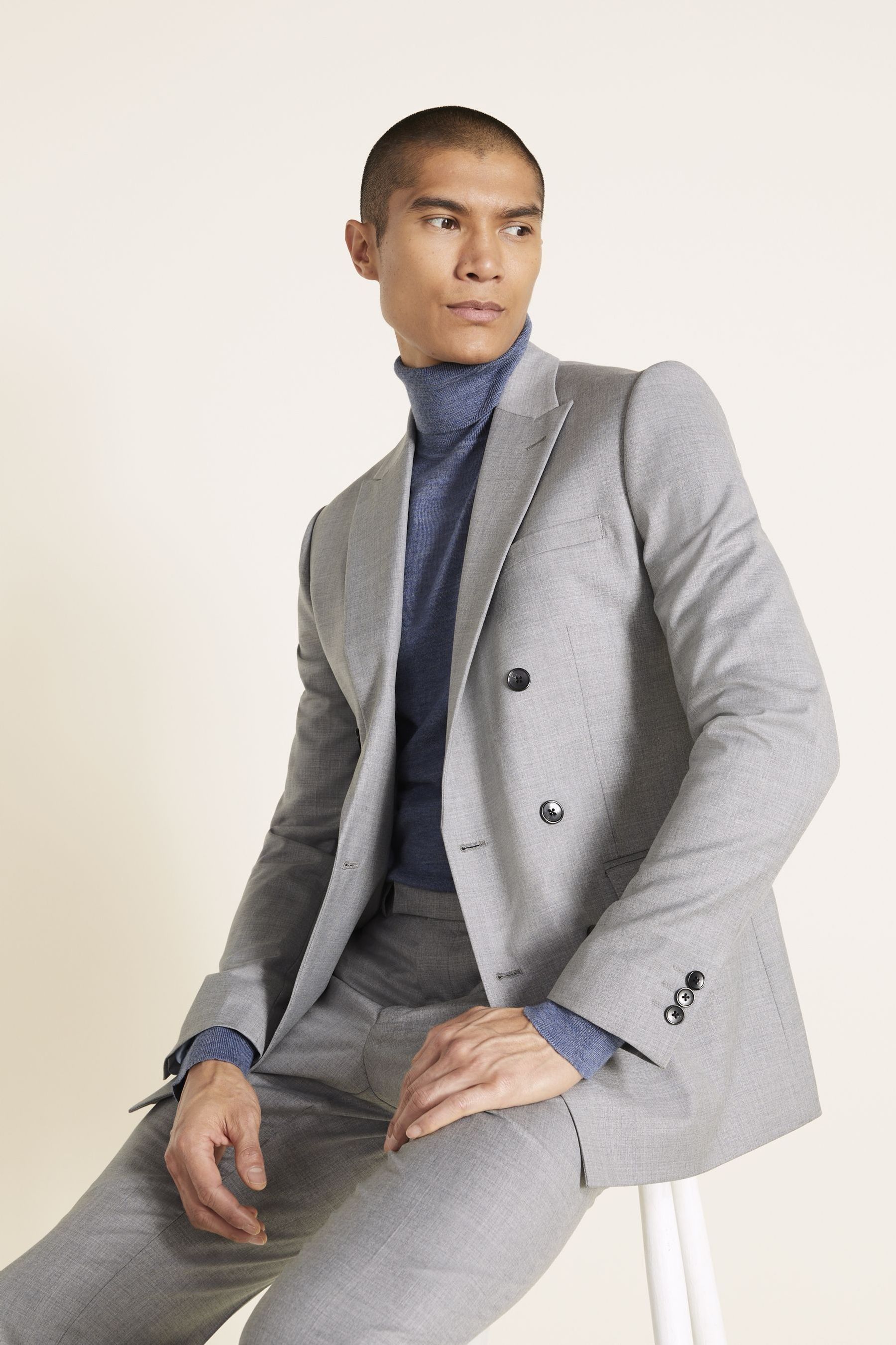 long sleeve one button classic coat