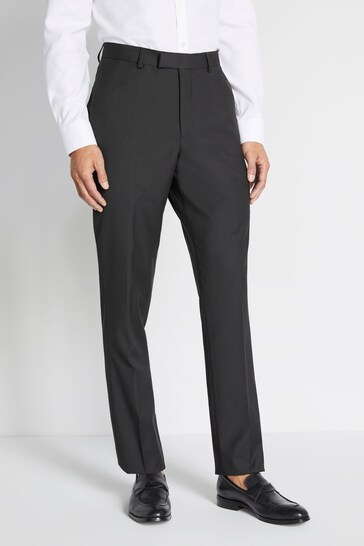 Buy Moss Black Tailored Fit Stretch Suit: Trousers from the Next UK ...