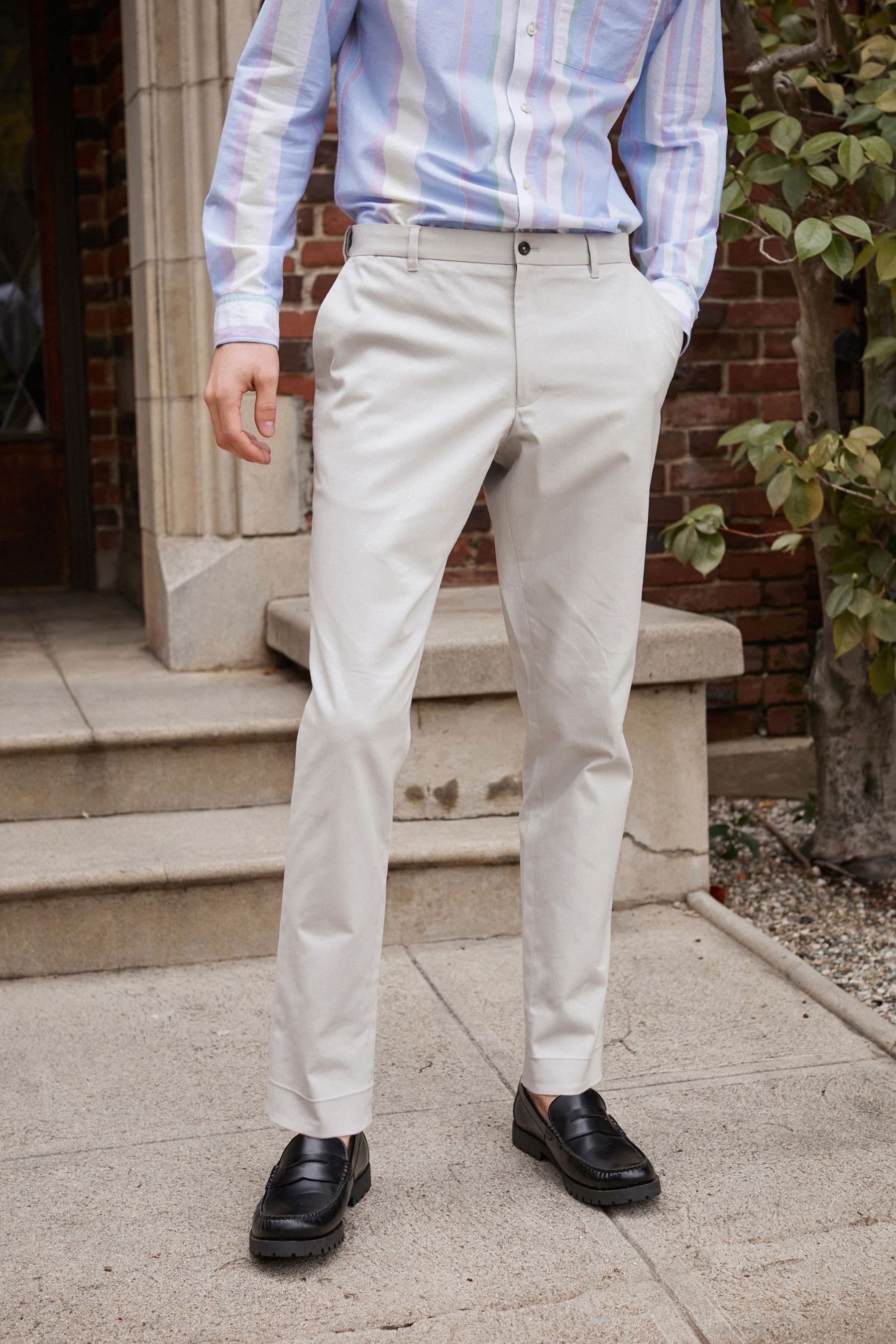 Mens chinos with elasticated waist cheap