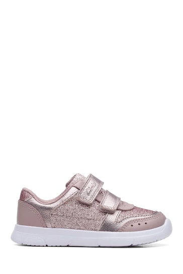 Buy Clarks Pink multi fit Leather Toddler Trainers from the Next UK ...