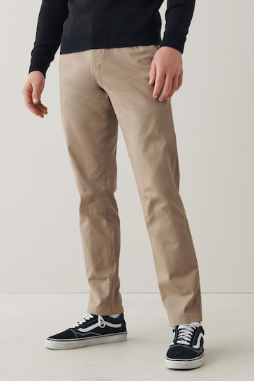 Stone Slim Fit Stretch Chinos Trousers