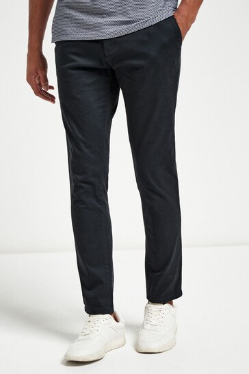 Charcoal Grey Stretch Skinny Fit Chino Trousers