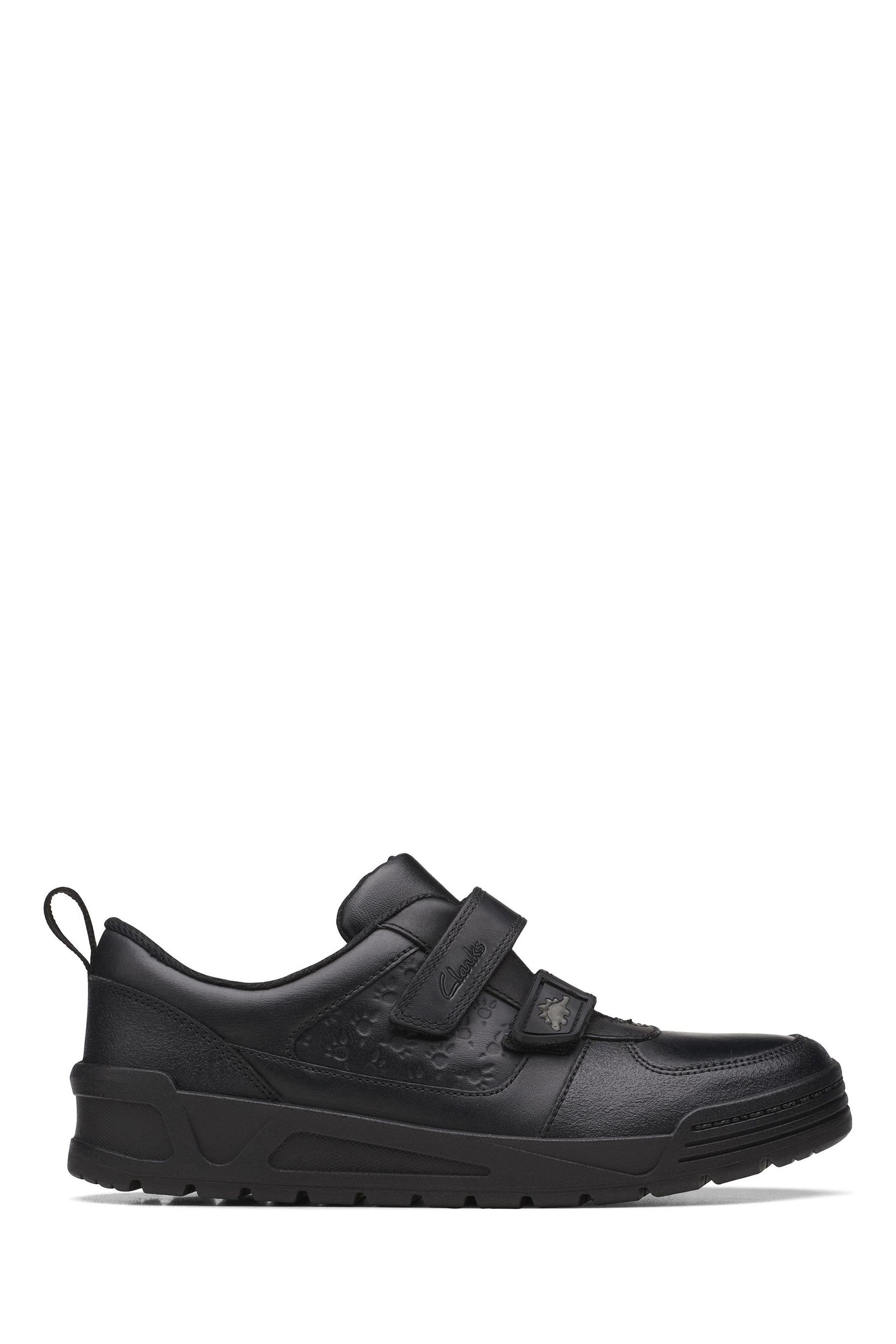 Buy Clarks Black Multi Fit Leather Palmer Steggy Shoes from the