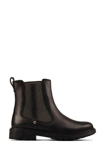 Clarks Black Multi Fit Leather Astrol Orin Boots