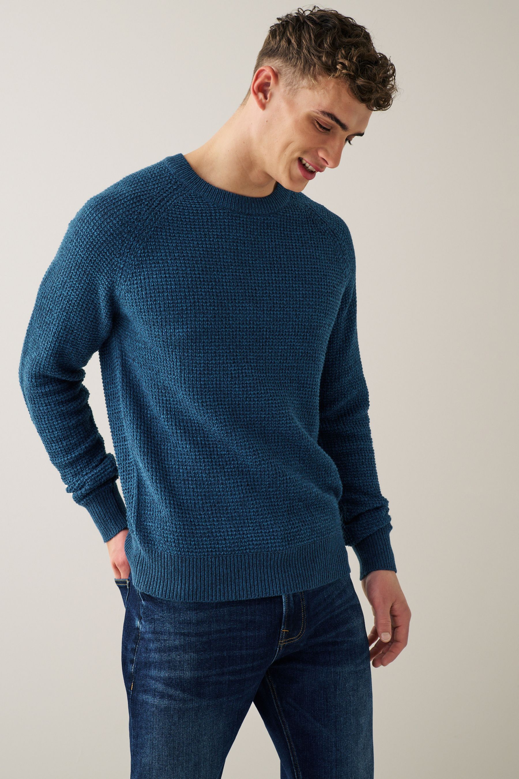 Buy Textured Knitted Jumper from Next Ireland