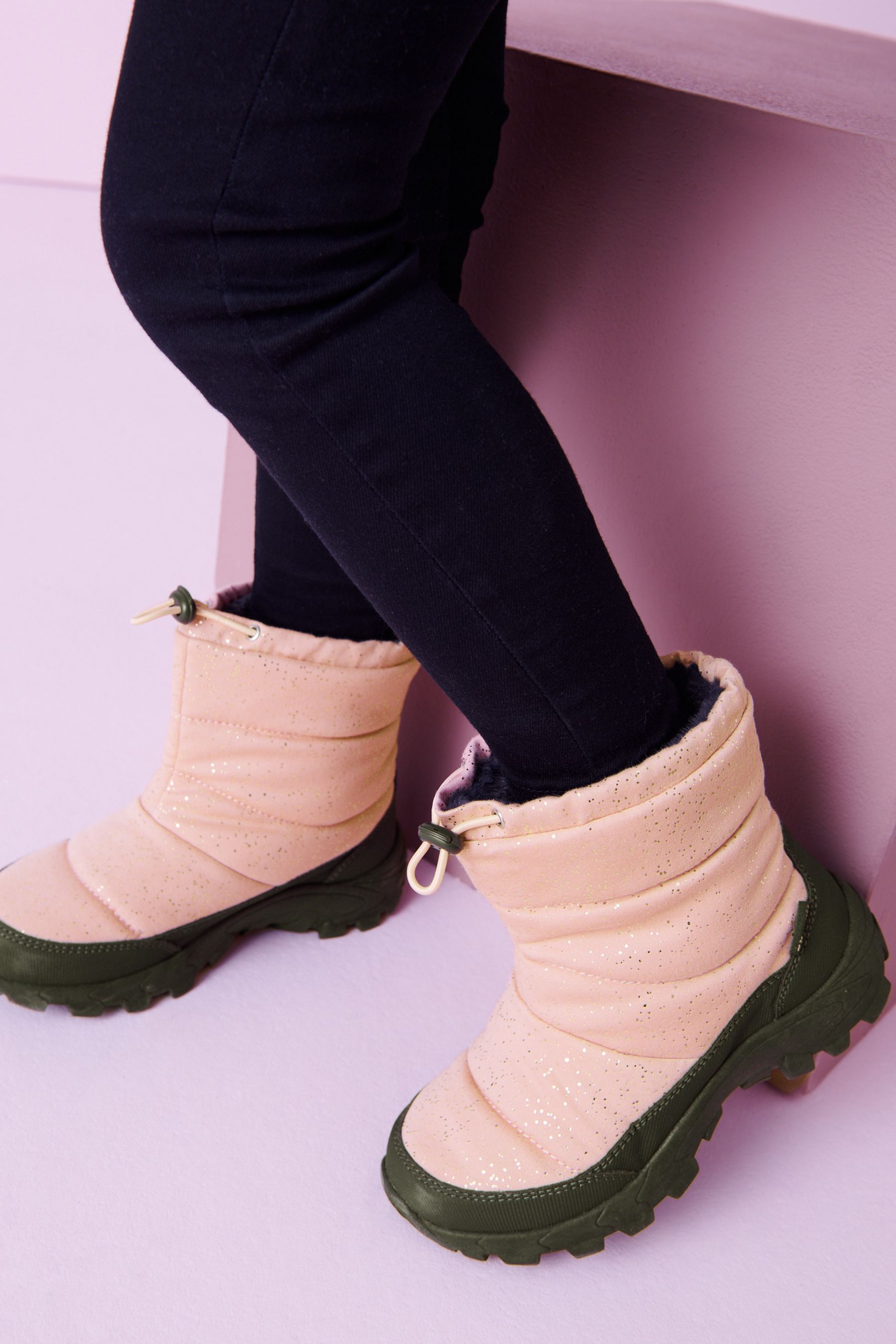 Pink snow store boots womens