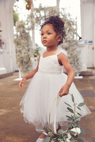 Buy Pink Embellished Tulle Bridesmaid Dress (3mths-8yrs) from the Next UK online shop