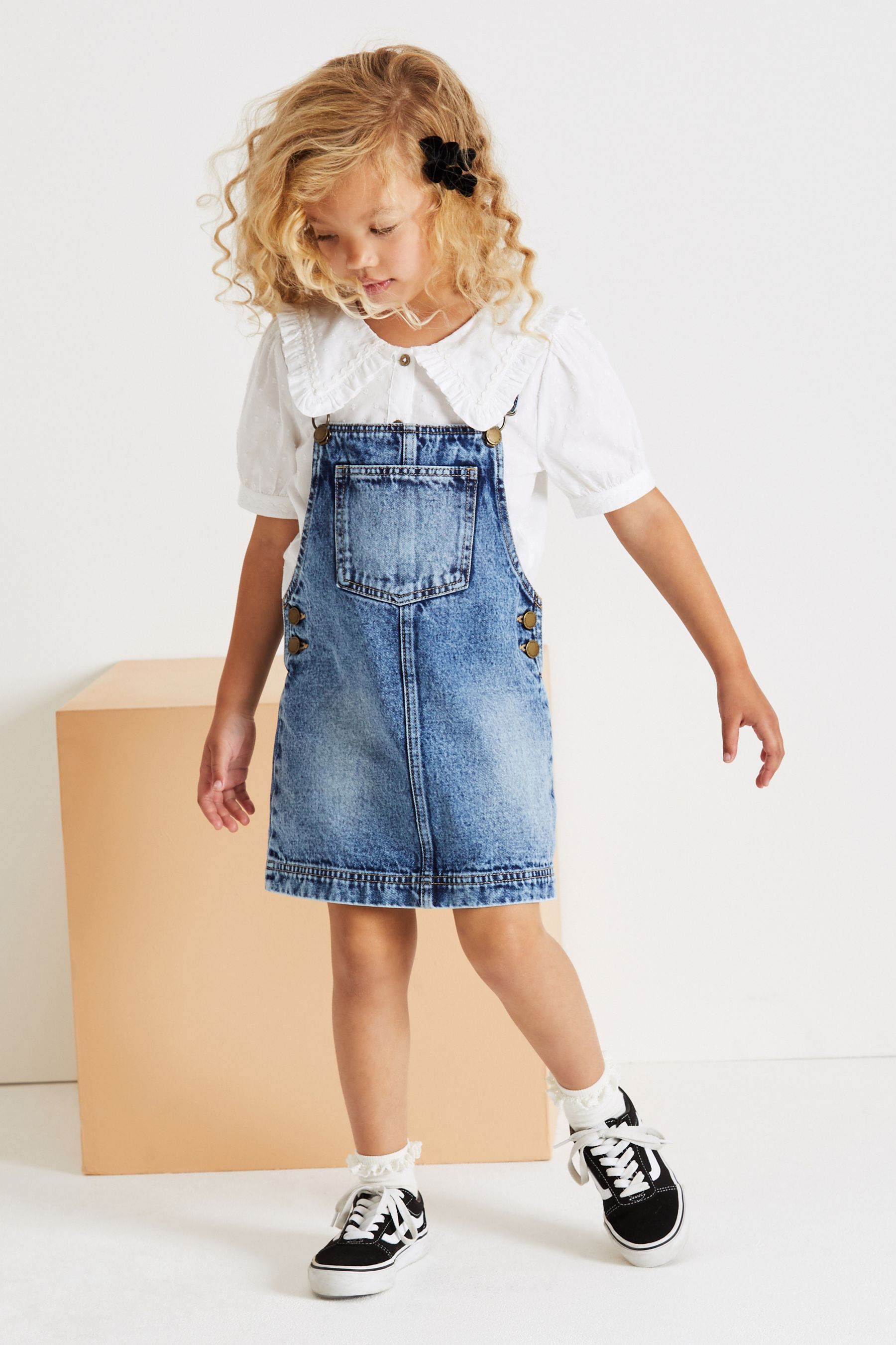 Next shop denim pinafore