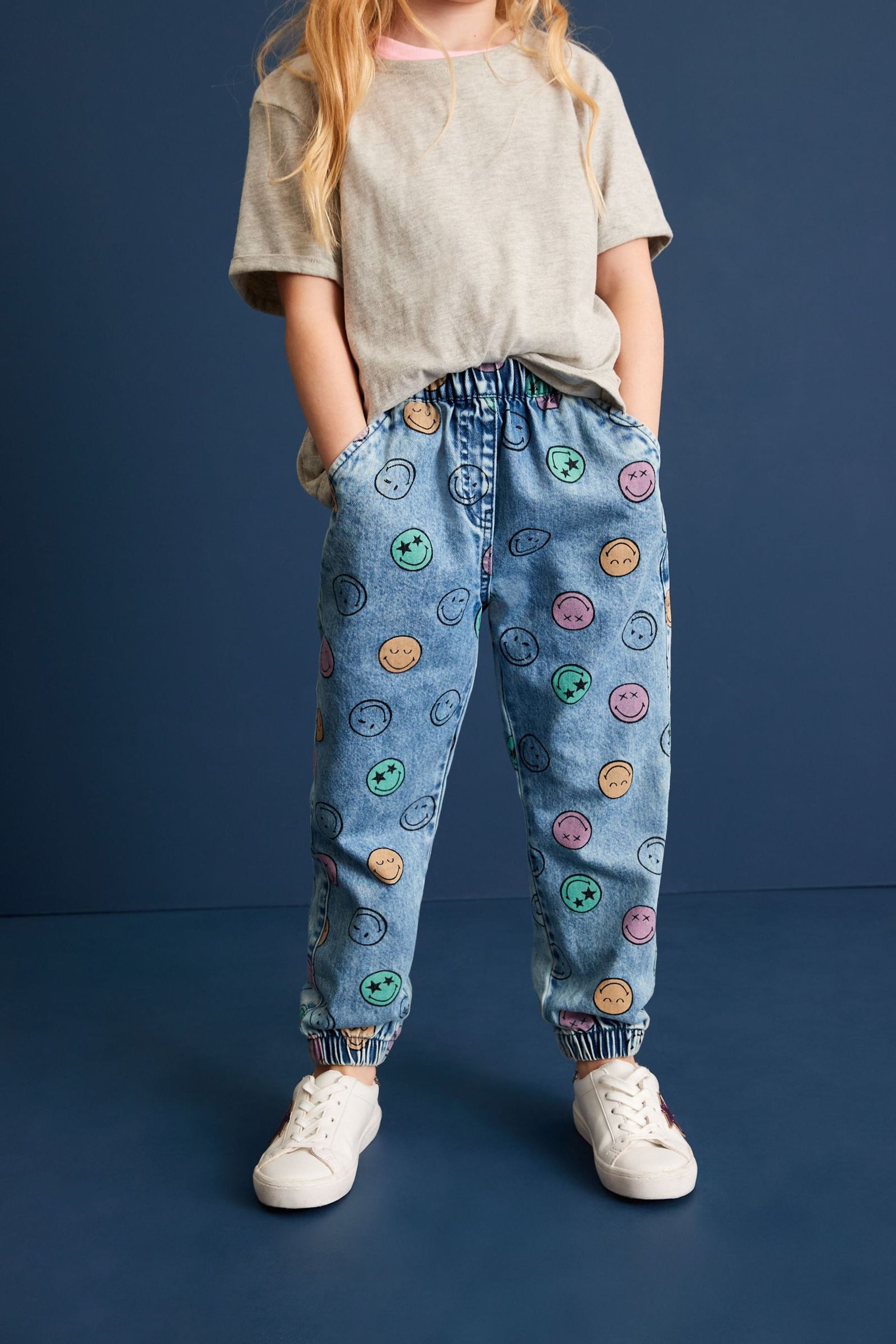 Girls denim joggers 2025