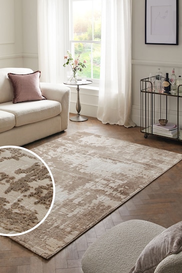 Champagne Gold Mica Abstract Rug