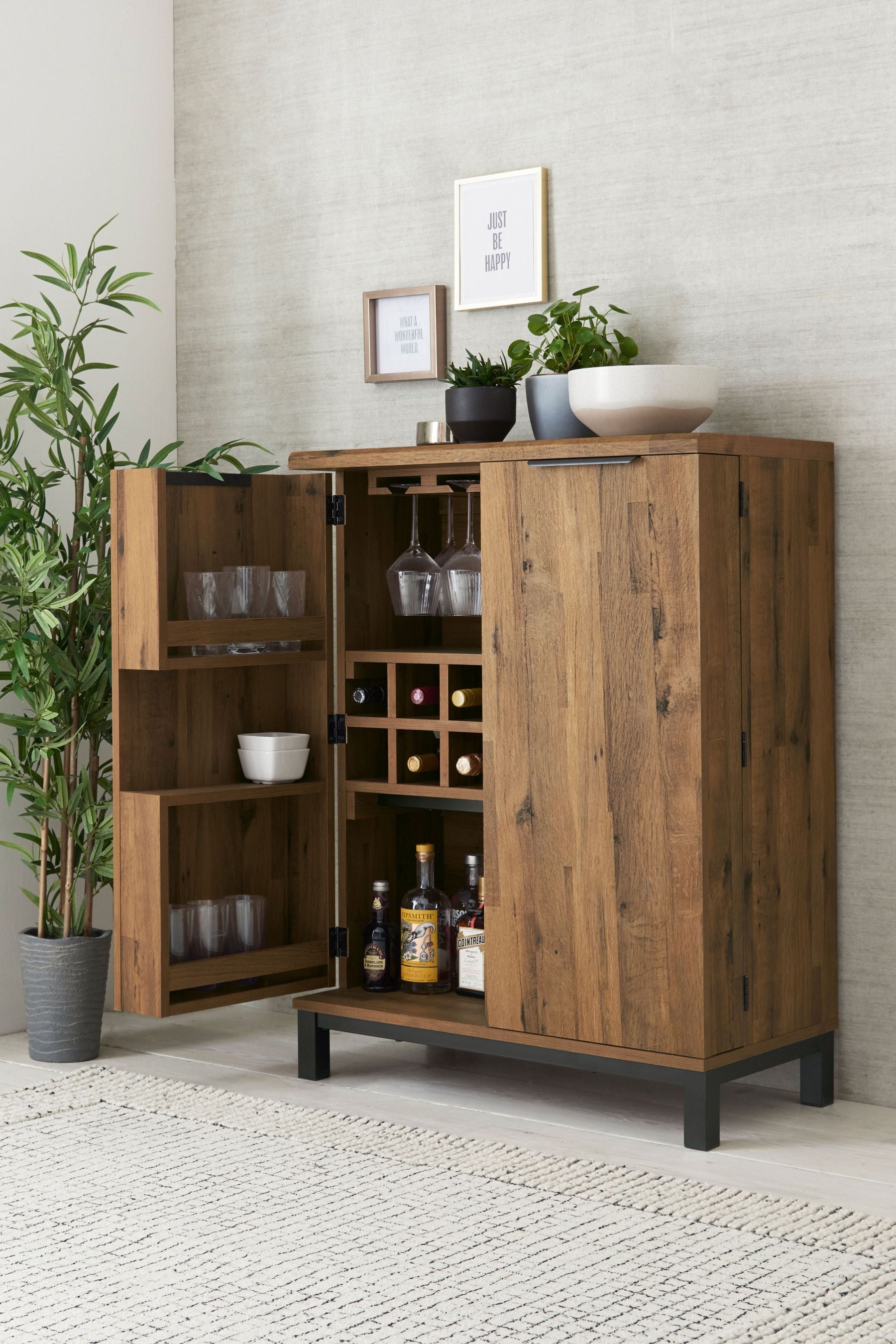 bronx storage cupboard 2 seater bar table