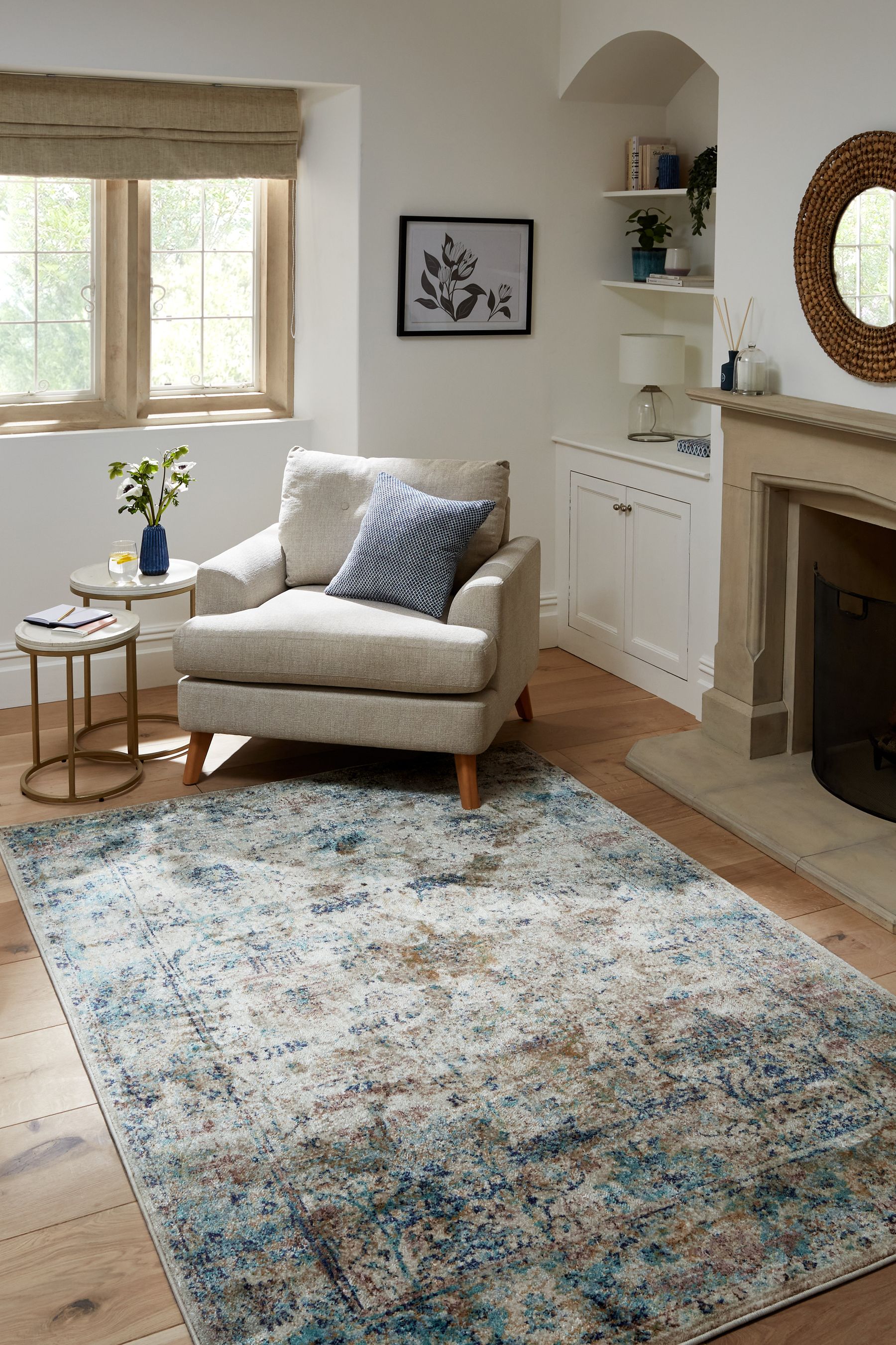 Blue clearance oriental rug