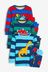 Blue/Red/Green Stripe Dino 3 Pack Snuggle Pyjamas (9mths-12yrs)