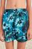 Blue Floral Swim Shorts With (3-16yrs)