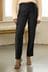 Black Smart Utility Cargo Belted Taper Trousers