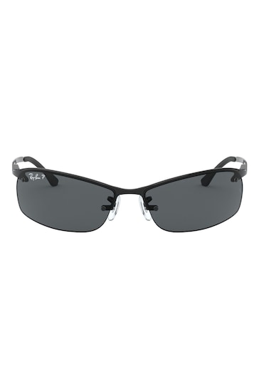 OKHTEIN Maya rectangle-frame spring sunglasses Grün