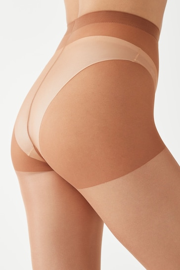 Buy Tan Brown Bum/Tum/Thigh Gloss Shaping 20 Denier Tights from the Next UK  online shop