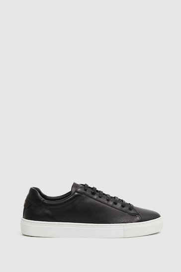 Buy Reiss Black Finley Leather Trainers from the Next UK online shop