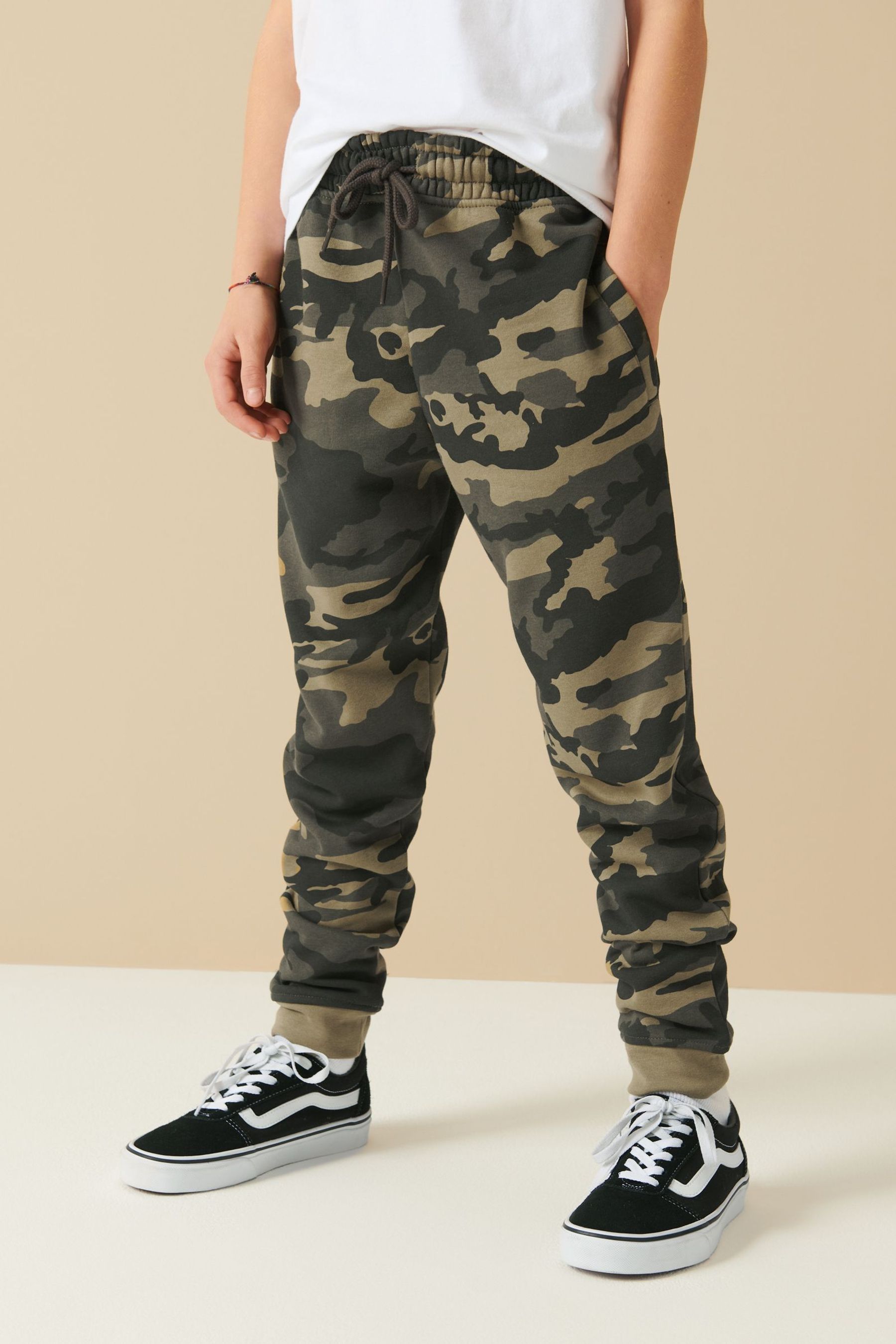 Buy Green Camouflage Slim Fit Cuffed Joggers (3-16yrs) from the Next UK ...