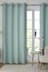 Duck Egg Blue/Green Cotton Eyelet Blackout/Thermal Curtains