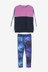 Cosmic Pink & Blue Crew And Sports Leggings Set (3-16yrs)