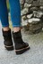 Black Regular/Wide Fit Forever Comfort® Faux Fur Lined Buckle Strap Boots