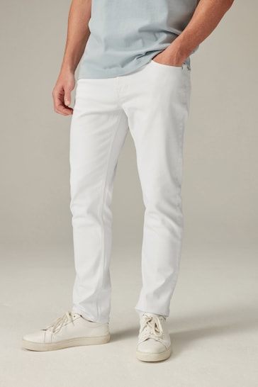 White Slim Essential Stretch Jeans