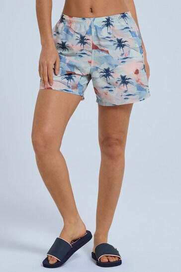 Animal Pale Blue Reeva Printed Board Swim Shorts