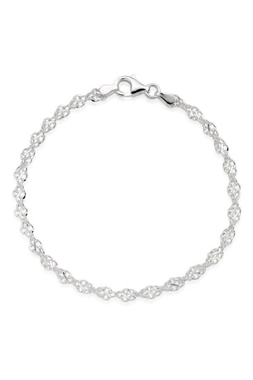 Beaverbrooks Sterling Silver Twist Bracelet