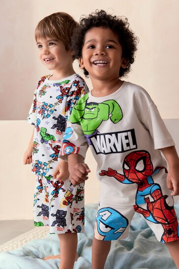 Marvel Neutral Short Pyjamas 2 Pack (12mths-12yrs)
