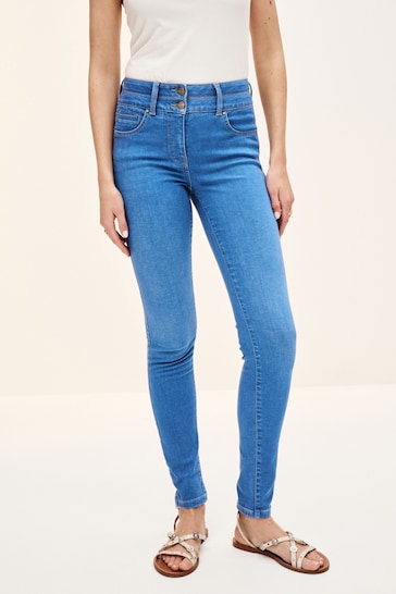 Burberry straight-fit topstitched washed Shortie jeans