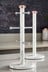 Tower Set of 2 Clear Marble Kitchen Roll Holder And Mug Tree Stand