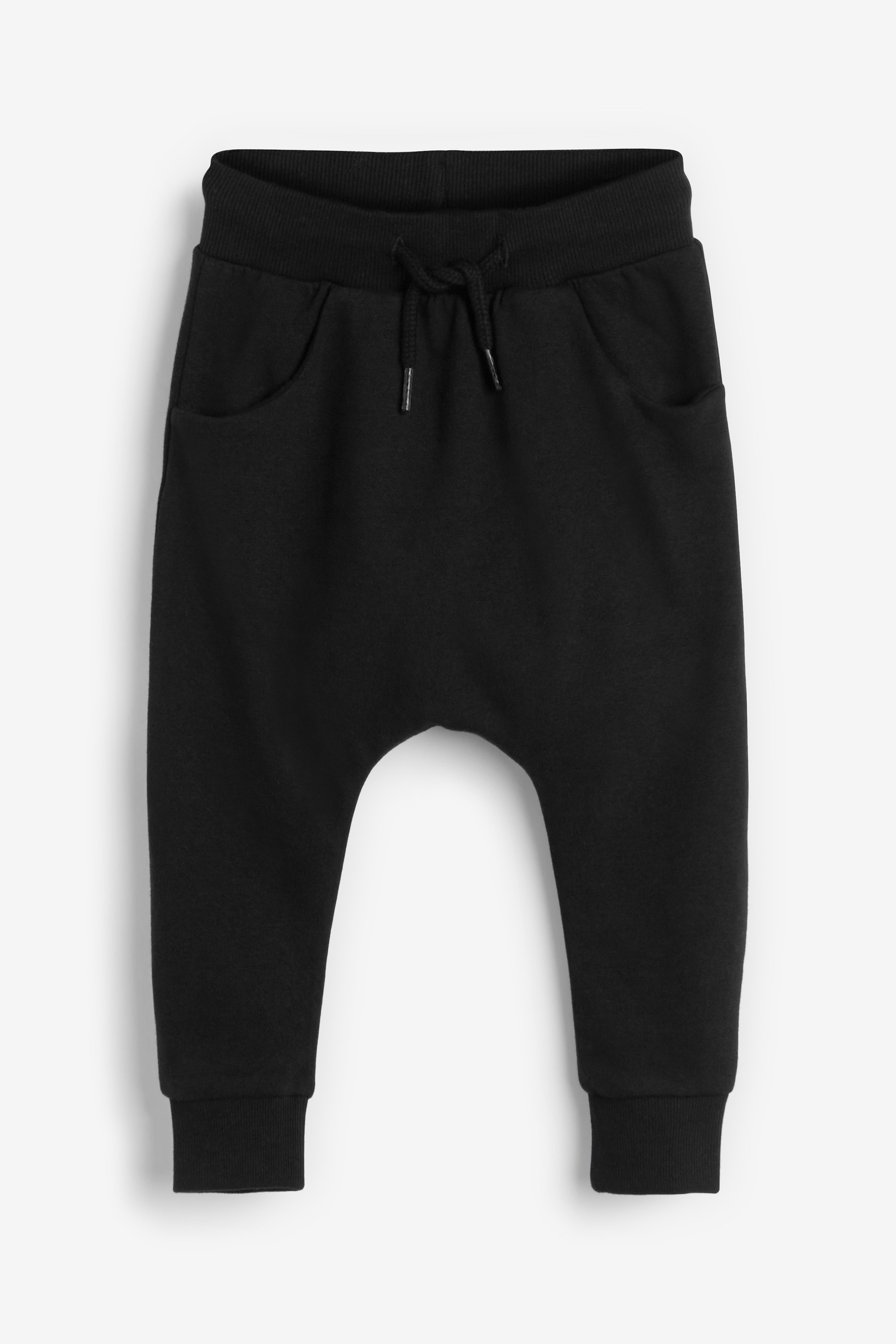 Black drop crotch shop joggers