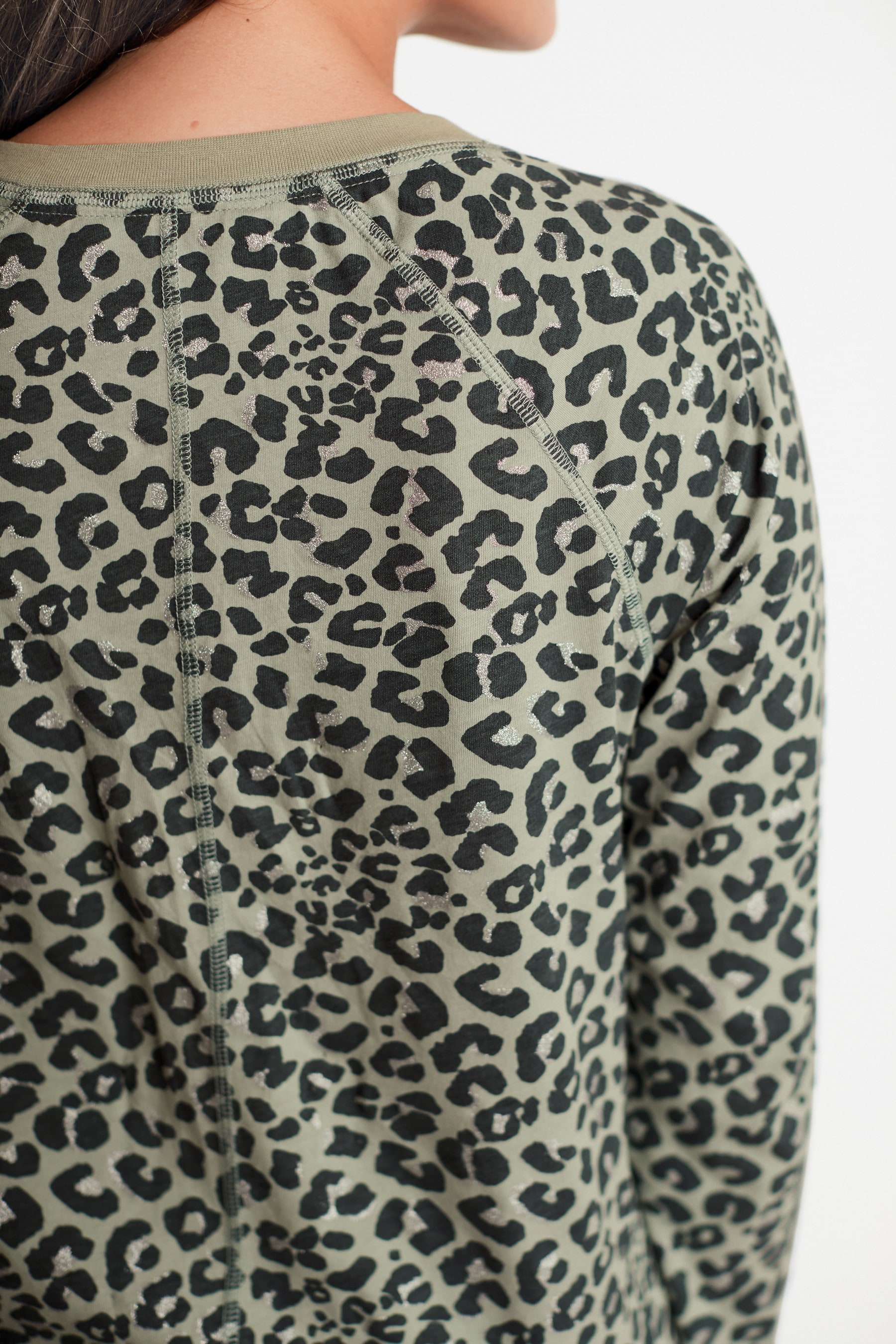 Buy Green Animal Print Long Sleeve Raglan Top from the Next UK online shop